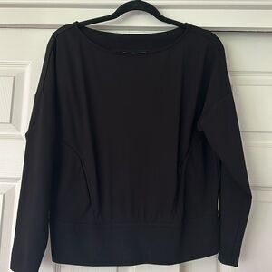 The Blanca boat neck sweatshirt cover-up